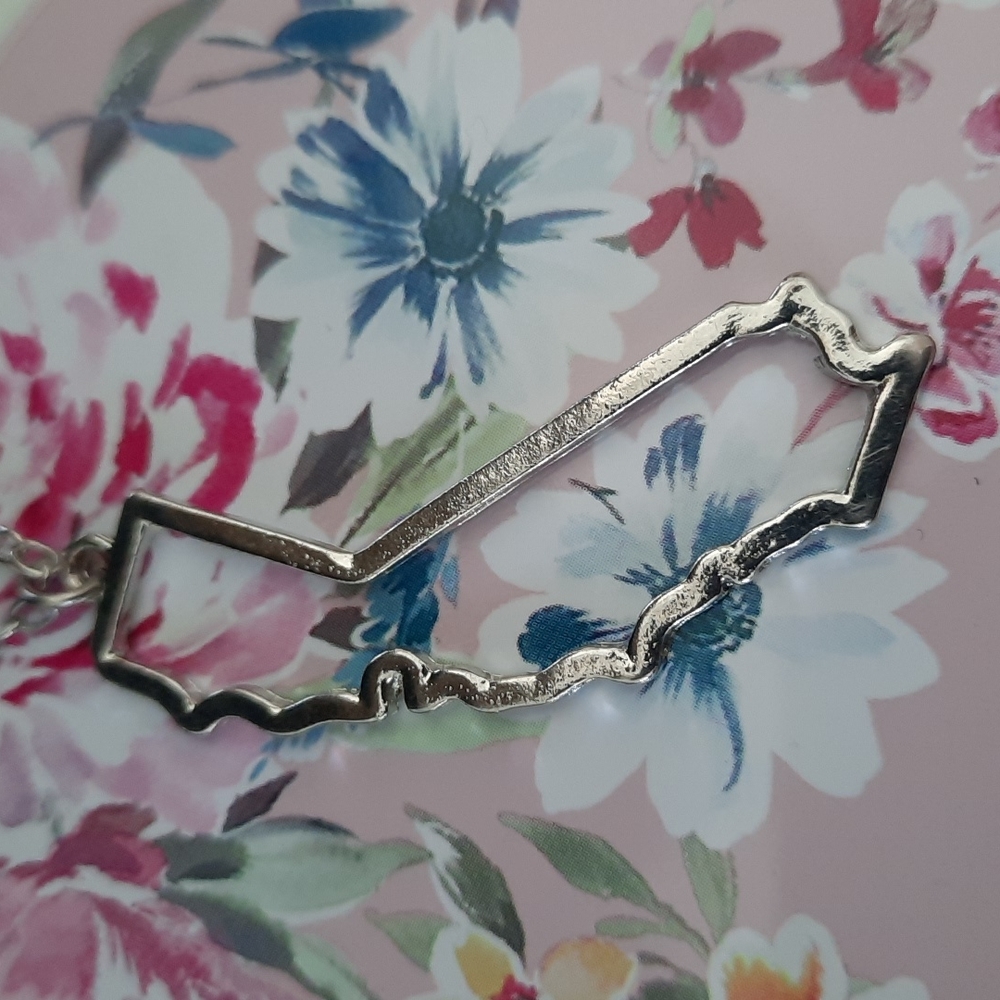 Silver Tone California Necklace